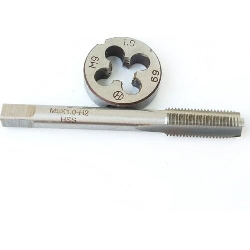 1Pcs Tap M9 *1 + 1Pcs Die M9*1(S)High Quality M9 Right Hand Tap And Die