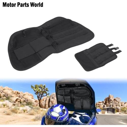 Motorcycle Rear Trunk Lid Organizer Bag Pouch Black Saddlebag Tool Bags For Honda Gold Wing GL1800 Models 2018 2019 2020