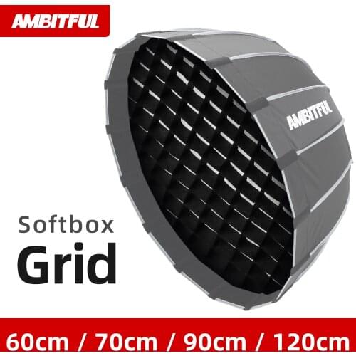 AMBITFUL 60cm 70cm 90cm 120cm Softbox Honeycomb Grid for Godox AMBITFUL Aputure Nanlite Neewer Deep Parabolic Softbox Grid