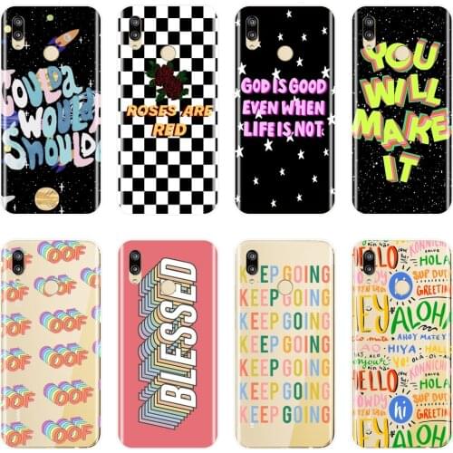 Soft Phone Case Silicone For Huawei P20 Pro P10 P Smart Plus P9 Lite Mini Quotes Back Cover For Huawei P10 P20 P8 P9 Lite 2017