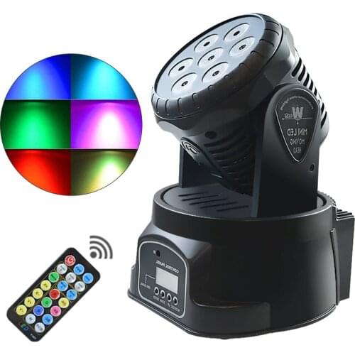 New Arrival RGB LED Stage Light Moving Head Beam Party Light DMX-512 Led Dj Xmas Christmas Sound Active DMX Disco Light