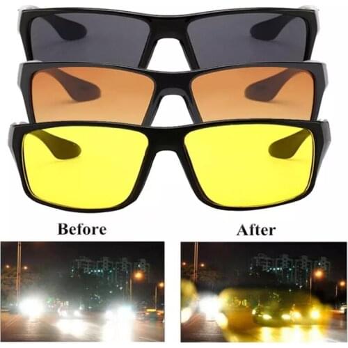 Anti-Glare Night Vision Driver Goggles Night Driving Enhanced Light Glasses Fashion Sunglasses Goggles Car Accessries