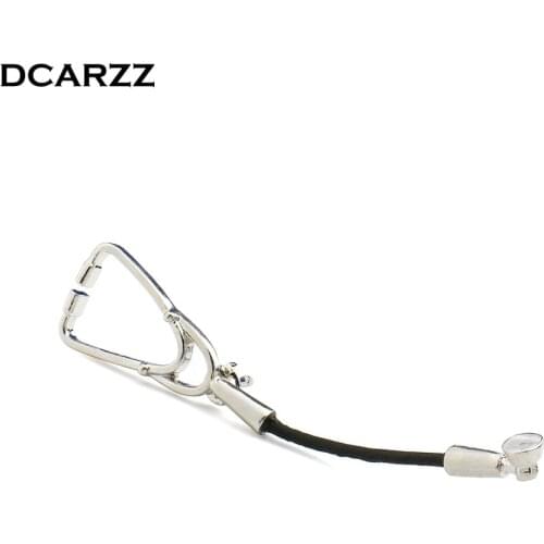 Plated Color Stethoscope Pin Brooch Medical Jewellery Gift for Therapist/Physician/Doctor/Nurse