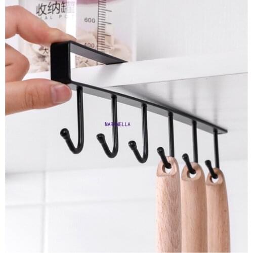 Free Of Punch Storage Shelf Hanging Cap Paper Shelves Kitchen Iron Multifunction Hanger - 1 Piece