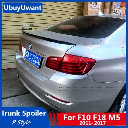 UBUYUWANT For BMW F10 F18 M5 5Series 2011 2012 2013 2014 2015 2016 2017 P STYLE ABS Rear Spoiler Tail Trunk Boot Wing Decoration