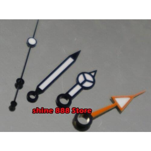 Black watch hands green luminous fit Miyota 8215 8205 821A Mingzhu DG 2813 3804 movement