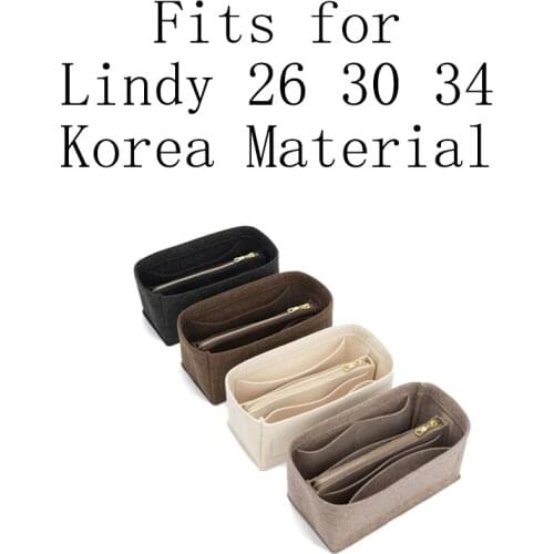 Insert Bag Organizer for Lindy 26 30 34 Makeup Handbag Organizer Travel Inner Purse Ladies Portable Cosmetic Korea Inside Bags