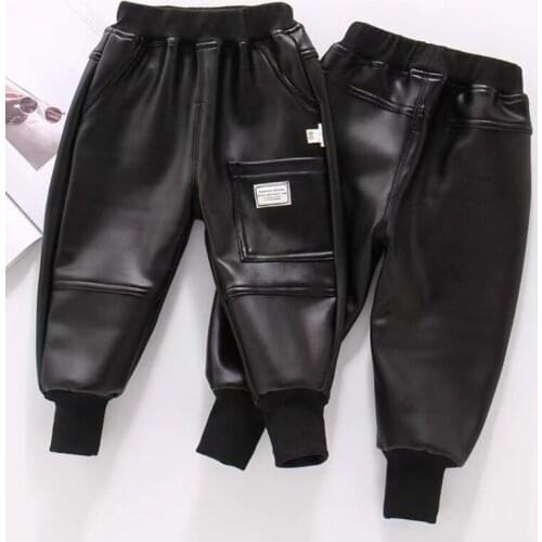 Winter 2021 Childrens Trousers Boys Trousers Thickened Warm Casual Slim Ruffle Pants Kids Autumn Clothes Toddler Bell Bottoms