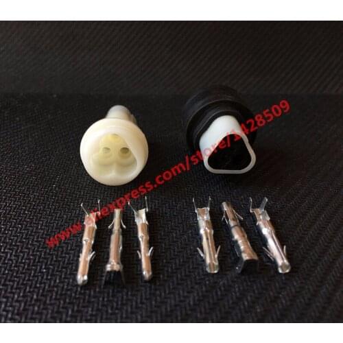 10 Sets 3 Way Female And Male Electric Housing Connector Plug 3 Pin Socket Connector