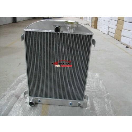 3 Row For 1932 32 Ford Chopped Ford Engine Full Aluminum Racing Radiator