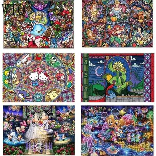 5D DIY Diamond Painting Cartoon Princess Mosaic Picture Full Square/Round Cross Stitch Kits Diamond Embroidery Home Decor Gifts