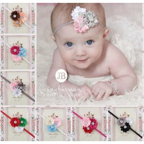 Hair Accessories 11 COLORS FlowersTrendy Lovely Childrens Flower Hairband Lotus Leaf Shaped Headband Baby Head Hoop YH433