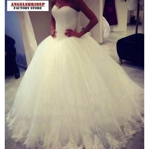 ANGELSBRIDEP Sleeveless Wedding Dresses