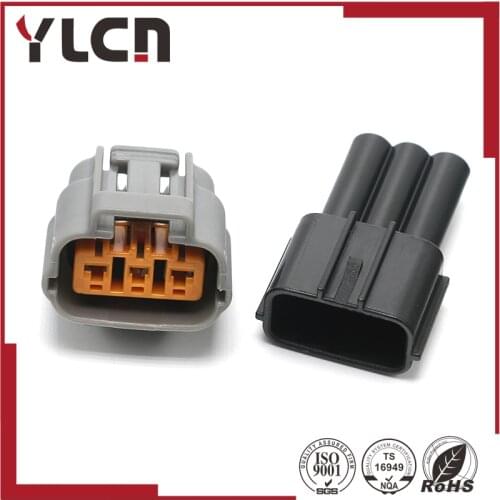 Free shipping 3Pin Sumitomo male and female Waterproof Cable plug For Nissan Mazda RX8 Ignition Coil connector 6195-0009