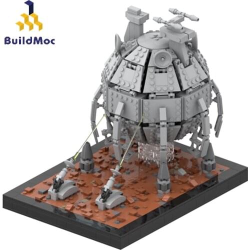 BuildMoc Technical MOC Star Plan Core Ship Battle Architecture Set Battleship Building Blocks Bricks Technical Toy For Children