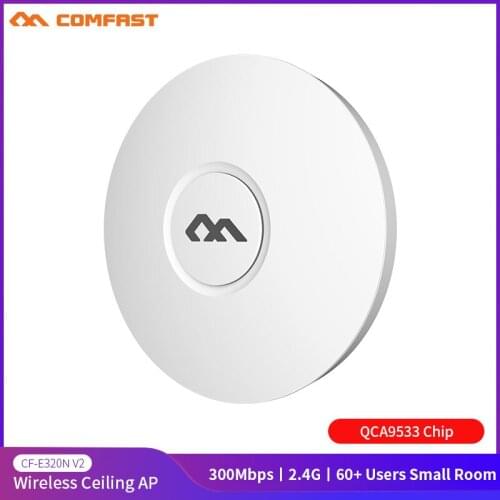 COMFAST E320N WiFi Ceiling Wireless AP 802.11b/g/n QCA9531 Indoor AP 300Mbps 16Flash 48V POE OPEN DDWRT Access Point AP Bridge