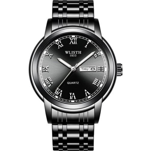 Top Brand Quartz Watch Mens Watches Calendar Bussiness Staliness Steel Luminous relogio masculino watch Waterproof reloj hombre