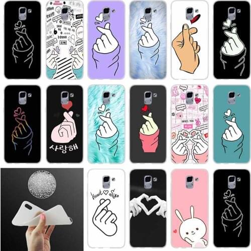 Phone case Cover k pop Love on the finger kpop FOR Coque Samsung Galaxy J6 J4 J8 J7 2018 Plus J3 J5 J7 Prime Pro 2017 2016 Casse