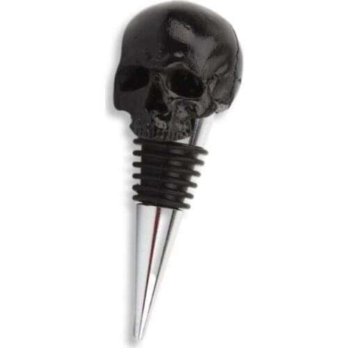 Black Skull Wine Bottle Stopper Champagne stopper Halloween Gifts Bottle Plug Gadget Kitchen Accessories