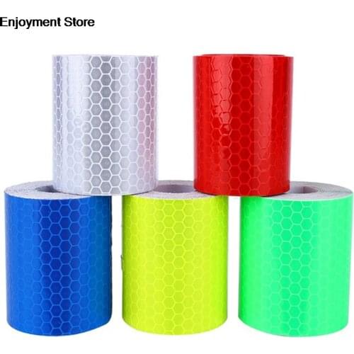 Bike Body Reflective Safety Stickers Reflective Safety Warning Conspicuity Tape Film Sticker Strip Bicycle Accessories 5cm*1m