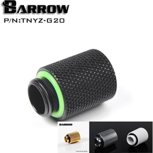 BARROW water cooling connector (Extend 20mm) Fitting G1/4'' M to F Extend Connect Adapter Male to Female Increase 20mm Length