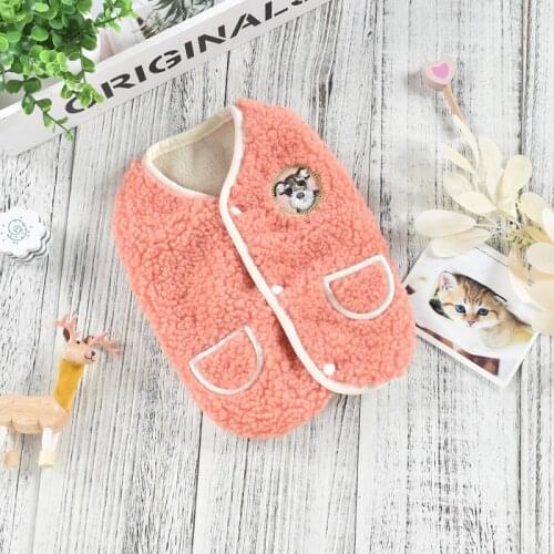 Fleece Dog Vest Coat Jacket Winter Pet Dog Clothes Outfit Garment Cat Puppy Yorkshire Poodle Schnauzer French Bulldog Clothing X