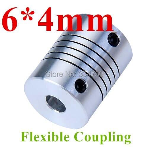 Flexible coupling 4x6mm shaft coupling OD19mm*25mm flexible shaft 4mm 6mm for cnc parts stepper motor