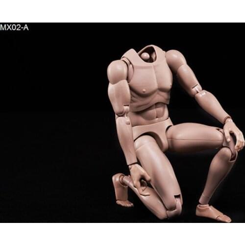 Hot Sale In Stock MX02A/B 1/6 Male Body Art Model Europe Skin/Asia Skin Action Figure & Accessory Model for 12‘’ Action Figure
