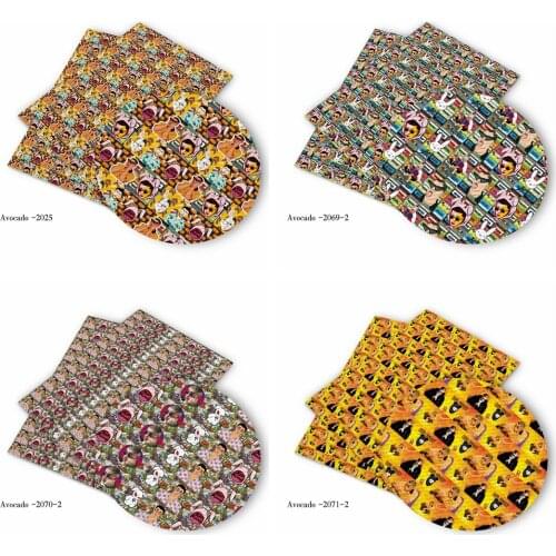 Huangtao Diy 50X150cm Bad Bunmy Printing Cartoon Character Pattern Double Brush Poly Fabric By Yard 100% Polyester Fabric