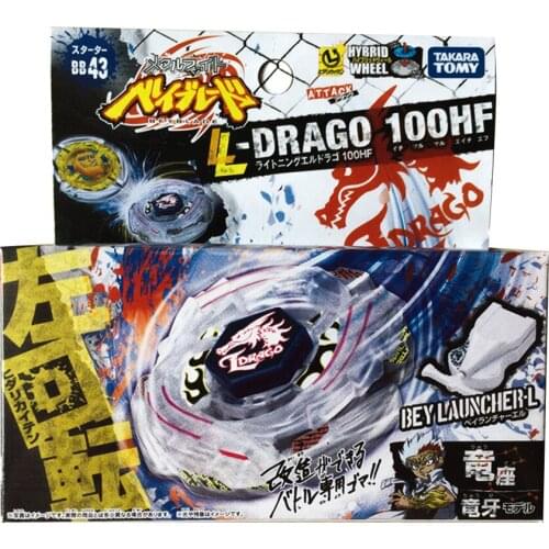 Takara Tomy Japan Version Original Spinning Toys Metal Beyblade BB43 L Drago 100F with Launcher Kids Brthday Gifts