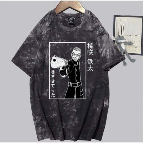 Summer T-Shirt for Men Women Teens Tokyo Revengers Valhalla Kisaki Tetta Print Short-Sleeved Hip Hop Tees