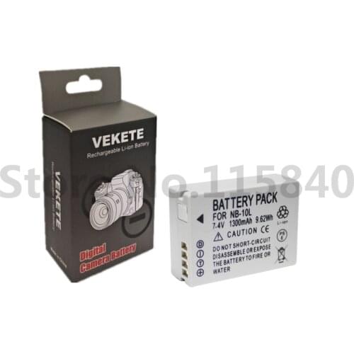 NB-10L NB10L NB 10L Batteries Pack for Canon G1X G15 G16 SX40HS SX50HS SX60HS SX40 SX50 SX60 HS Bateria