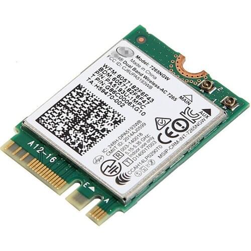 Formal edition Intel 7265AC 7265NGW PCIE NGFF interface wireless card Dual frequency 867M 802.11ac 4.0 Bluetooth