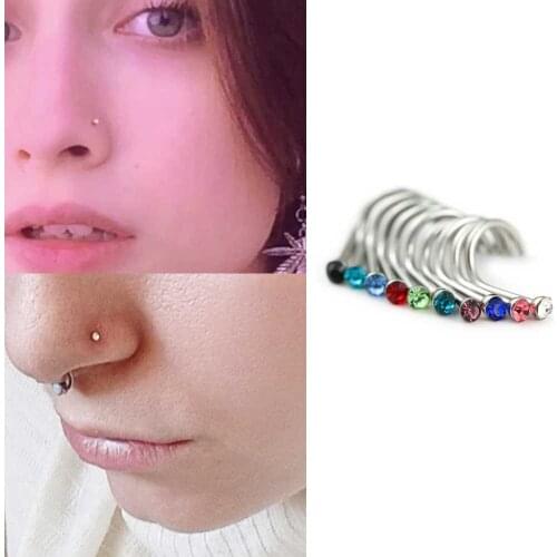 10/20/30/40 pcs Punk Style Piercing Nose Lip Jewelry Body Jewelry For Man Women Studs 2mm Pick Free Shipping wholesale