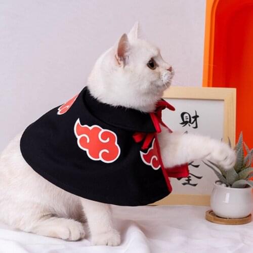 Cat Cloak Costume Pet Clothes Puppy Cosplay Plush Cloak Christmas Cute Party Dog Cape Dressing Up Anime Halloween Clothes