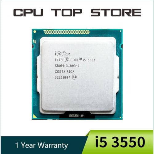 Intel Core i5 3550 Processor Quad-Core 3.3Ghz 77W Socket LGA 1155 Desktop CPU working 100