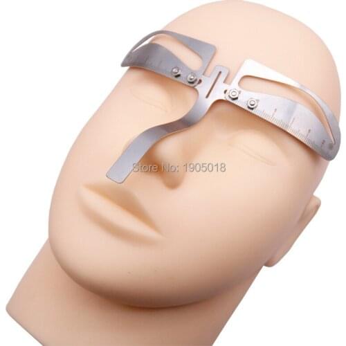 Direct sales adjustable Accurate Makeup Eyebrow Shaping ruler Eyebrow Measurement Ruler Sticker For microblading Eyebrow design