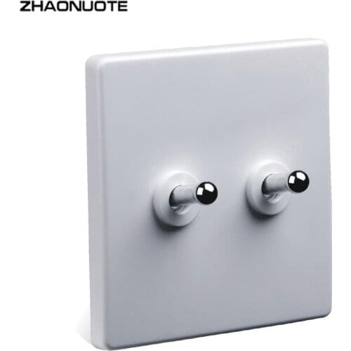 Retro Toggle Switch 86 Type Silver Lever 1-4 Gang 2 Way Personality Wall Light Switch 10A Aliexpress Online Shop