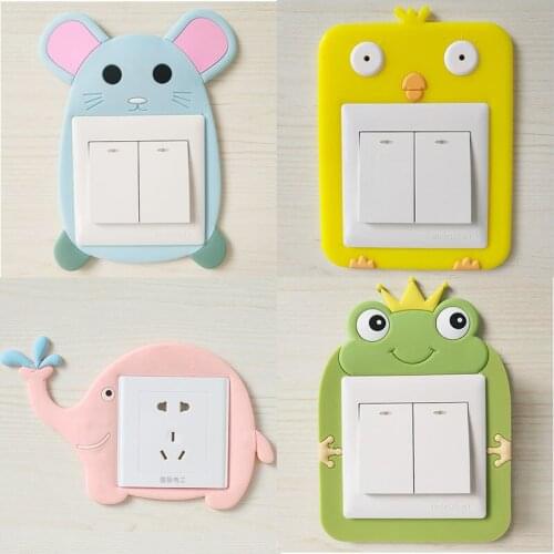 Christmas Decoration Luminous Cartoon Switch Stickers Protective Cover Dust Simple Wall Stickers Decorative Stickers Decorative