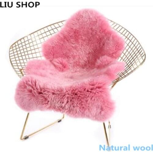 LIU real nature wool carpet sheepskin bedroom woolen rug bedside blanket whole sheeps coat luxurious bed front soft sofa rug