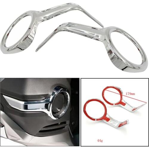 1 Pair Fog Light Trim Rings Case ABS Plastic Fit for Goldwing F6B 2018-up Easy to Repalce