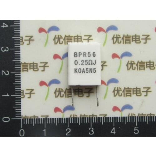 10pcs 0.25R 5W Non-inductive Resistor BPR56 0.25Ohm 5% 0.25R Cement Resistor
