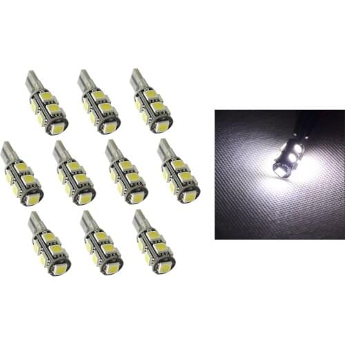 10x T10 W5W LED Light Car Replacement Bulb Signal Indicator Light Bulb Replace