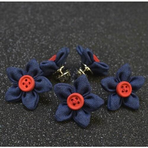 2pcs Men Fashion Suits Handmade Boutonniere Stick Brooches Wedding Party Ladies Brooch Lapel Pin Jewelry Clothing Accessories