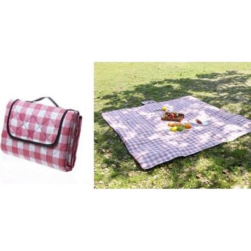 200x200cm Camping Mat Plaid folding camping mattress Fresh Color Outdoor Waterproof Beach Picnic Blanket for Multiplayer Picnic