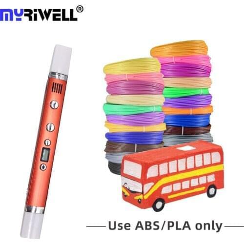 Myriwell Aluminium body easy for beginners kids 3D pen creative toys speed adjustable 3d printing pen PLA/PCL/ABS filament