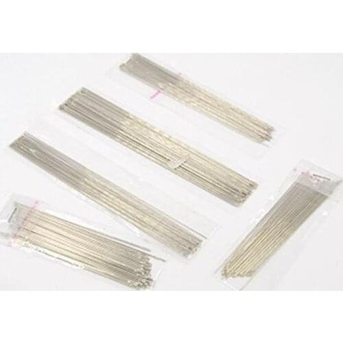 5bags/set DIY jewelry making Tools Sets Steel Beading Needles for Sewing Leather Platinum 80~120x0.5~1mm;about34~38pcs/bag F70