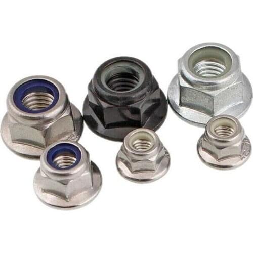 5pcs M3-M10 304/316 Stainless Steel / Carbon Steel Hexagon Lock Nut / Slip Lock Nut