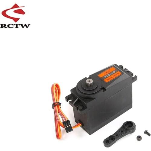 60kg Metal Gear Plastic Shell Large Servo with 15T /17T Double-sided Plastic Servo Arm for 1/5 Hpi Rofun Baha Rovan Km Baja Losi