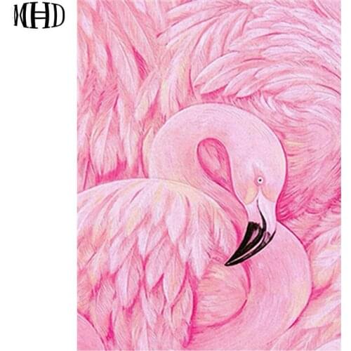 Flamingo Diamond Embroidery Animal Full Round 5d diy Diamond Painting Crystal Decoration Kit Sewing Stitch Mosaic new Gift